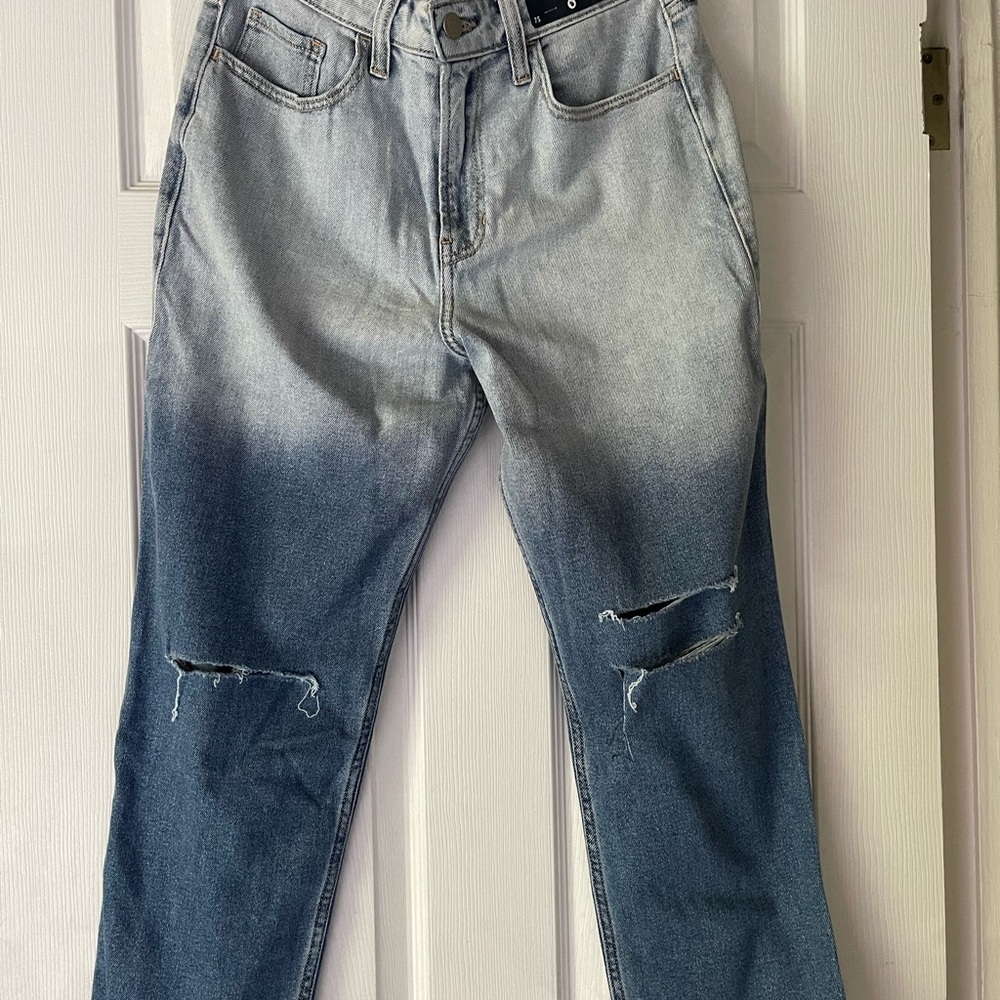 Stylish Ombre Ripped Jeans